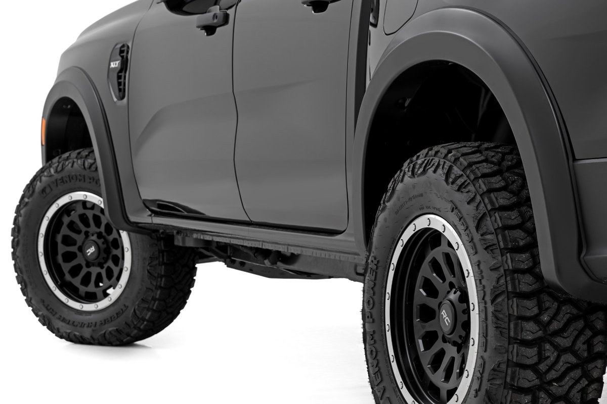 Ford Ranger Fender Flares - Rough Country - Sport - M7 Carbonized Gray - 2024+